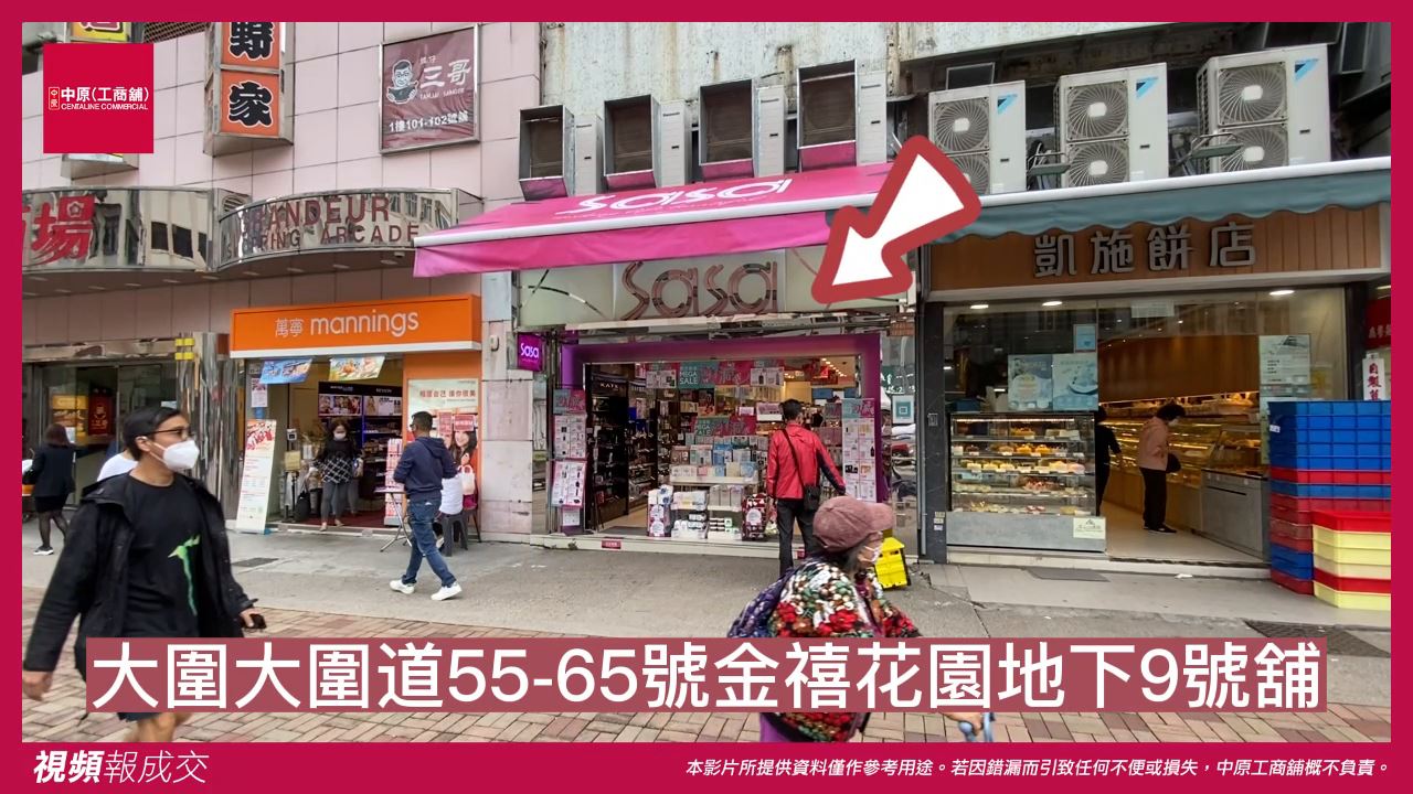 大圍 大圍道55-65號金禧花園 地下9號舖｜中原工商舖